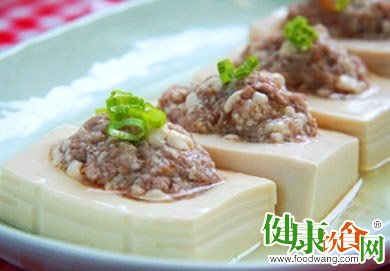 7个月宝宝食谱 蒸肉豆腐的做法