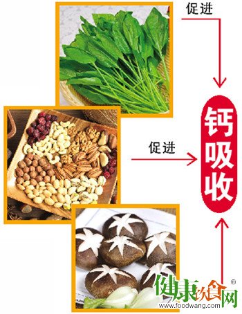 补钙时这几类食物能让钙更好地沉积在骨头中