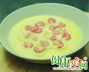 宝宝食谱 鸡蛋蒸日本豆腐虾仁