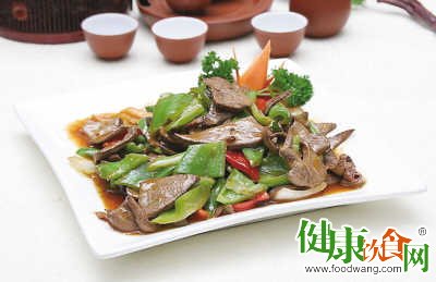 补血养颜菜谱 熘肝尖的做法