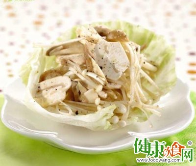 美味儿童食谱 蘑菇沙拉的做法