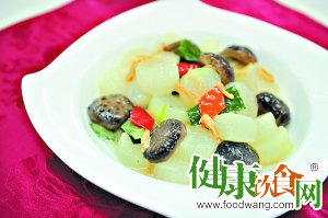 夏日消暑菜谱 珧柱焖双冬的做法