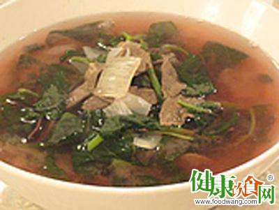 春天喝马齿苋猪肝汤有明目作用