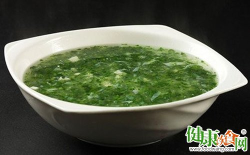 美味荠菜:荠菜豆腐羹