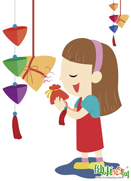 端午佳节给孩子戴五色线中药香囊安全驱蚊